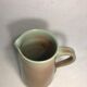 Former pitcher SOULAINES enamelled terracotta green gray decanter Vintage kitchen