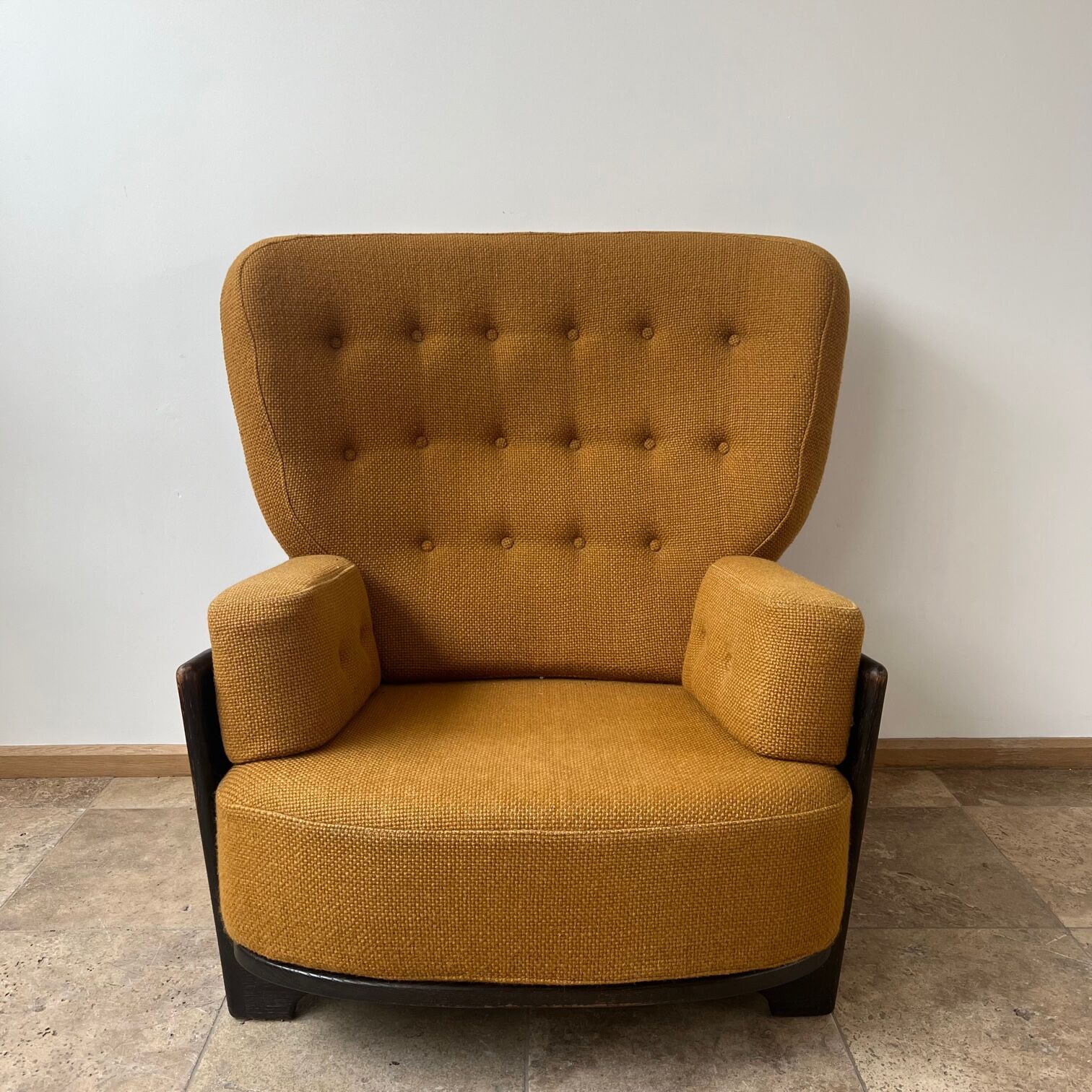 Guillerme et Chambron Oak 'Denis' Armchair