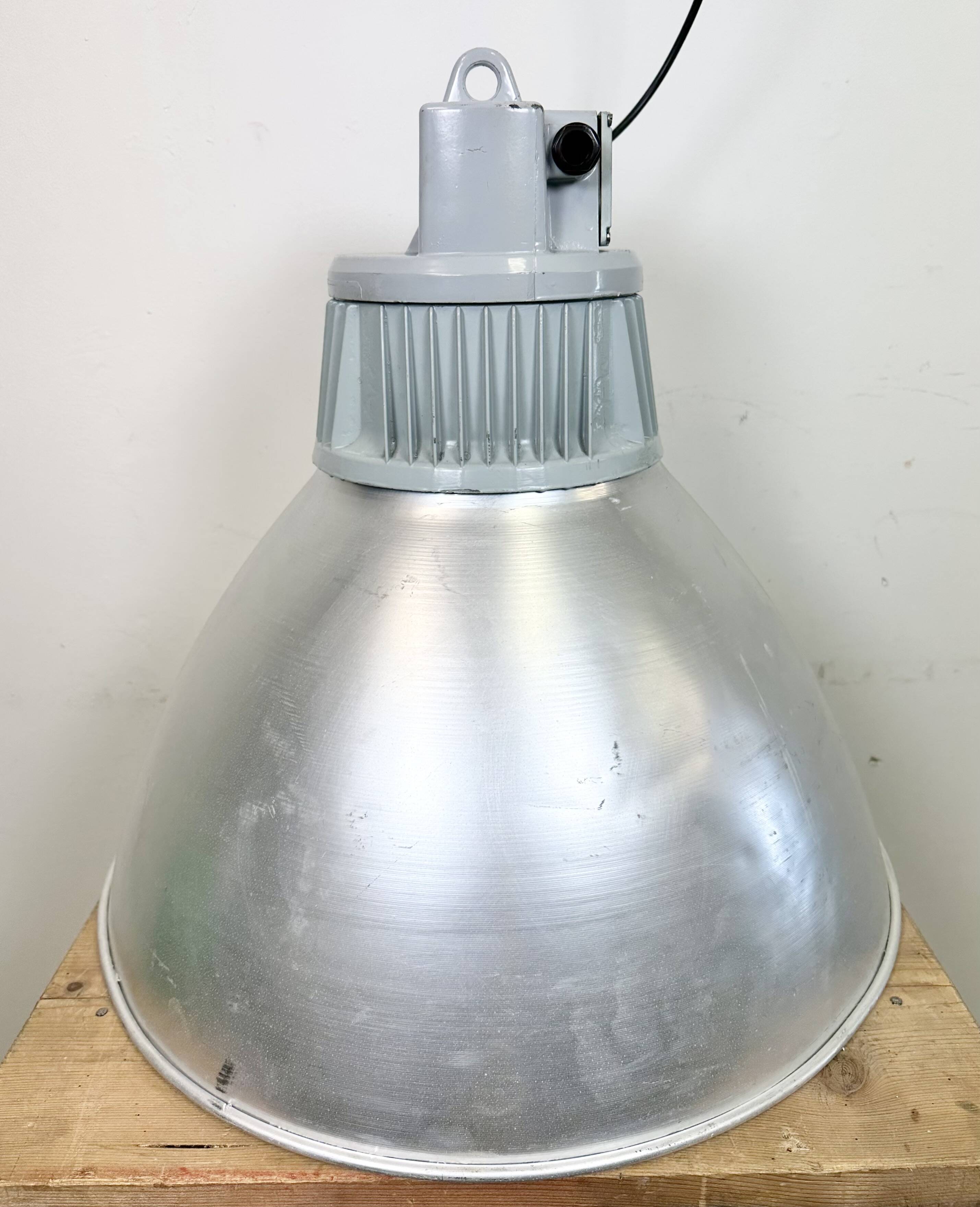 Large Industrial Aluminium Pendant Light from Elektrosvit, 1960s