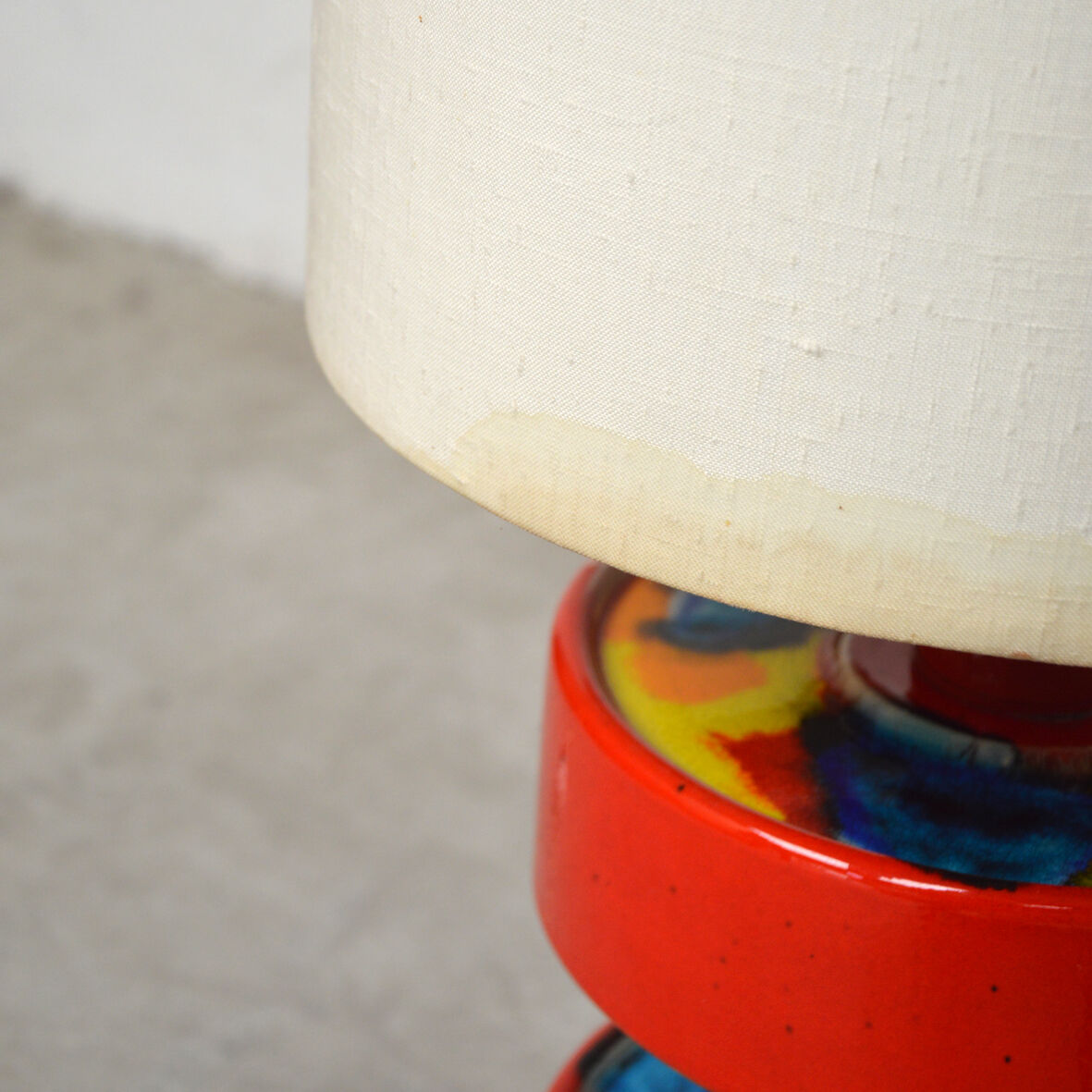 Ceramic floor lamp 1980s