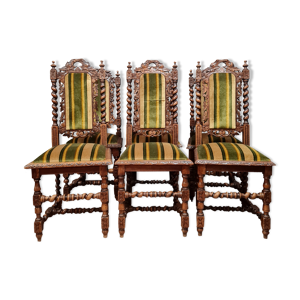 Série de 6 chaises Renaissance