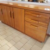 Bahut bas Esterel in solid American walnut