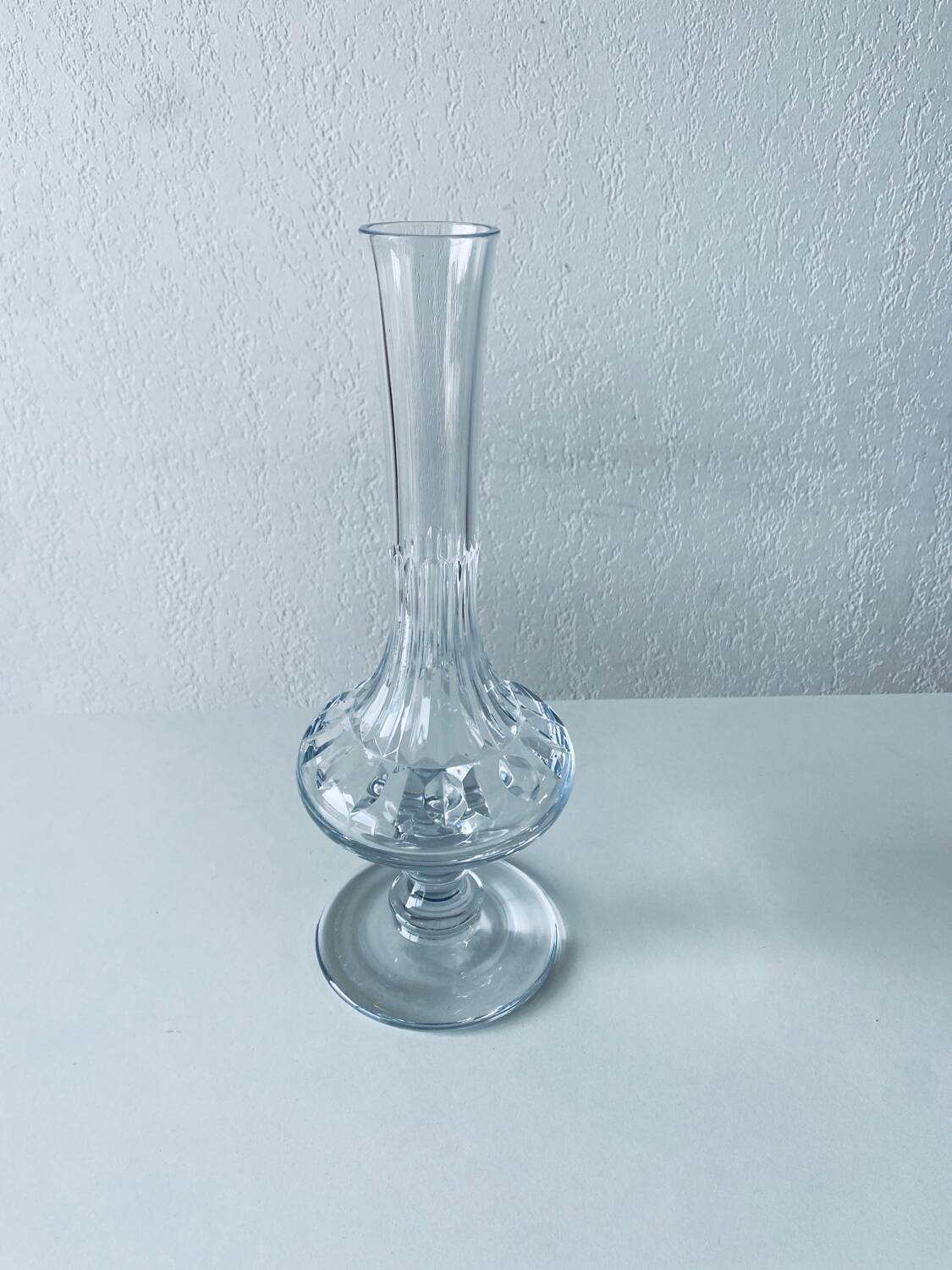 Crystal footed vase