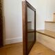 Vitrine en bois et velours noir