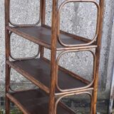 Rattan bookcase