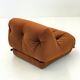 Orange Nuvolone armchair by Rino Maturi for Mimo Padova
