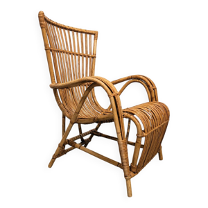 Fauteuil vintage des - naturel