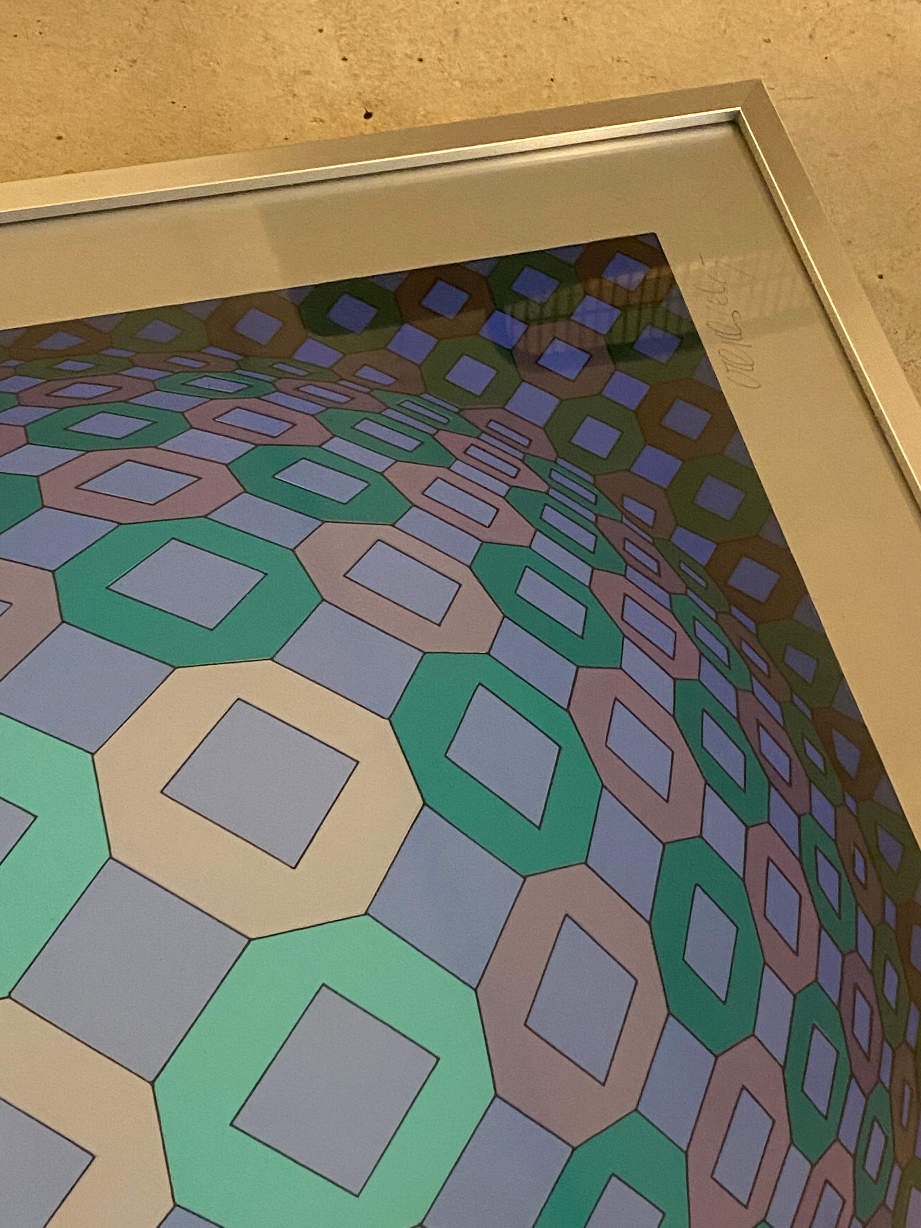 Okta Pos de Vasarelly lithograph