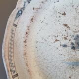 Plate end 19th Au Coq Poteries of the chapel of Pots Charente-maritime