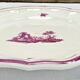Ancien plat rond Gien modèle Paysages roses 1938 1960