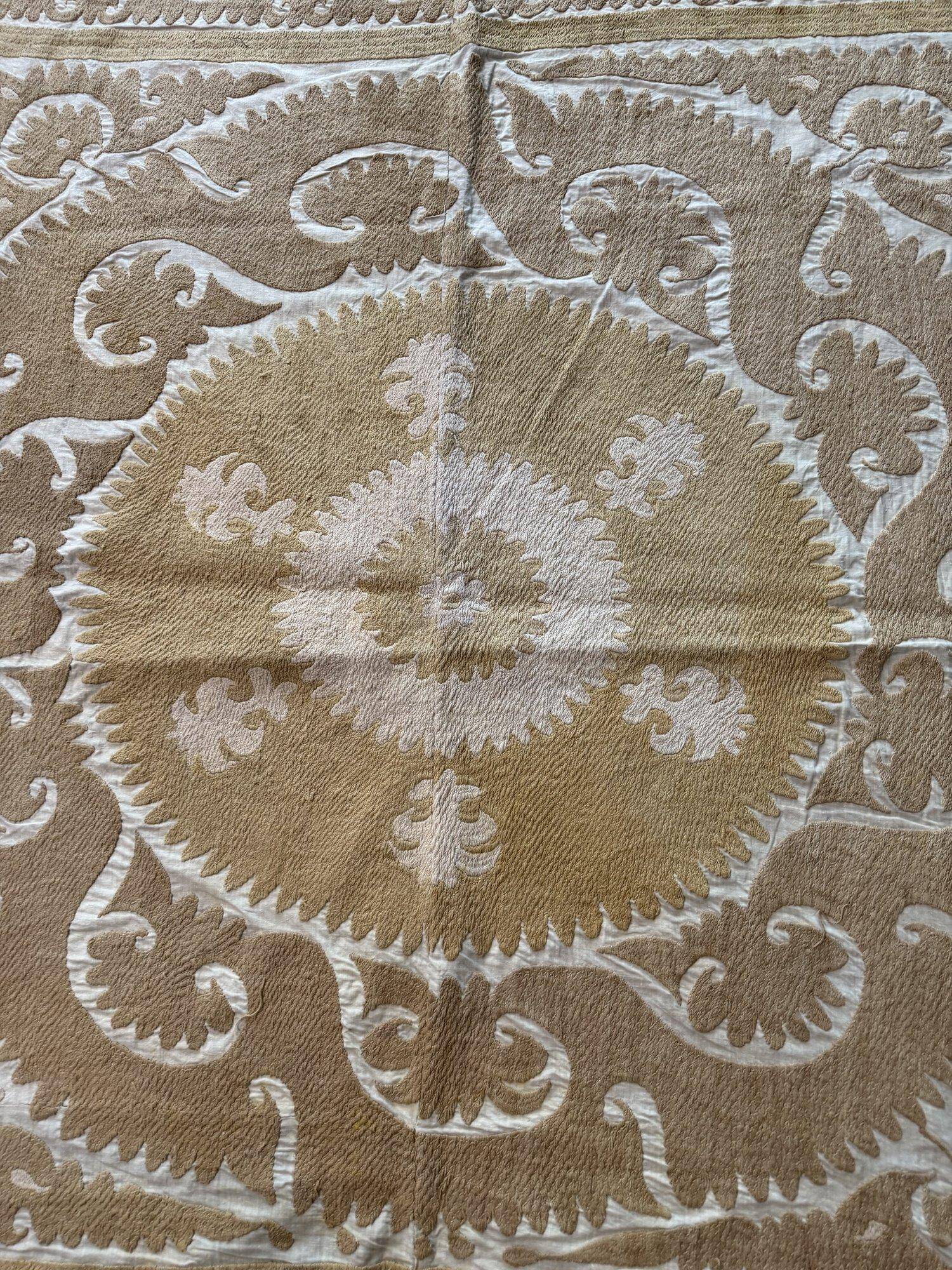 Vintage hand-embroidered tablecloth 145x156 cm