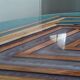 Handcrafted epoxy resin wood coffee table by RKA Design.