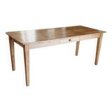 Solid oak farmhouse table 80x185