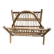 Porte-revues rotin vintage