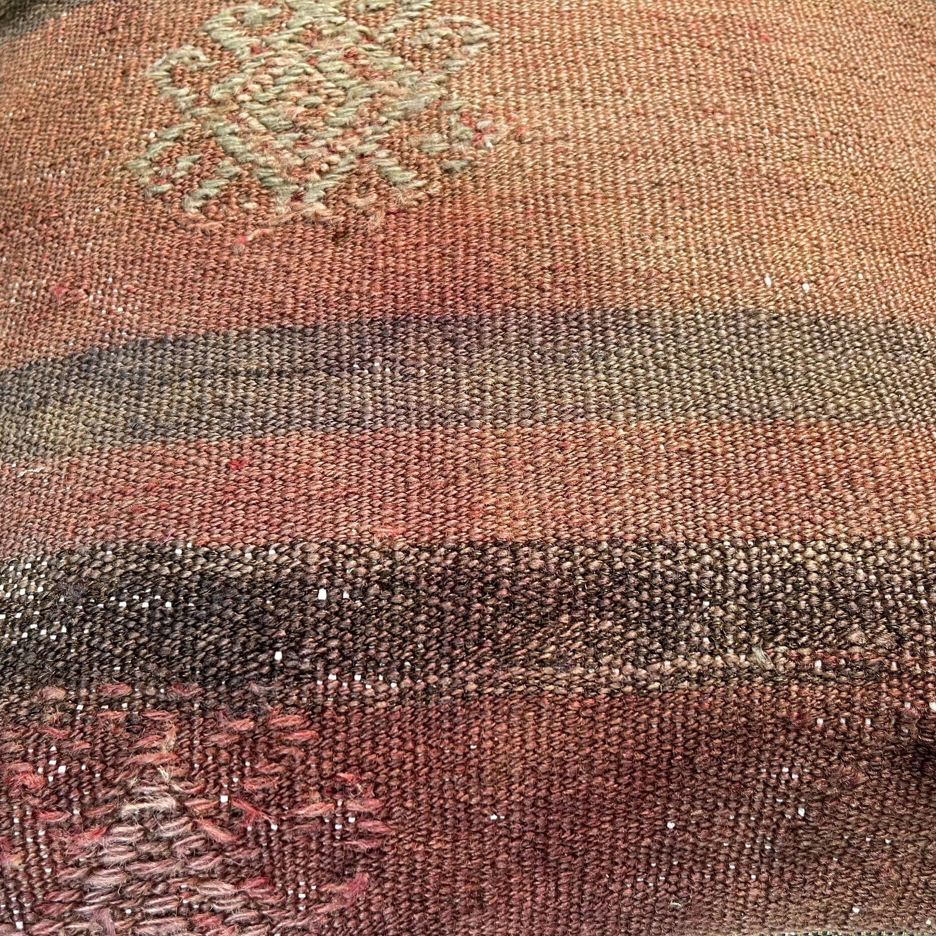 Housse de coussin kilim turc vintage, 40 x 40 cm