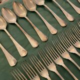 Set of 11 forks and 11 spoons Christofle Japan model