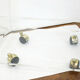 Table basse en plexi thermoformé transparent, sur roulettes