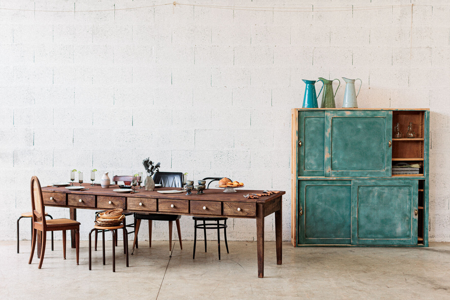 Green loom furniture – sliding door "apple"