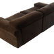 Sofa "Erasmo" by Tobia Scarpa for B&B Italia, Brown Ribbed Velvet, 1970's
