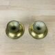 Pair of gilded brass candlesticks