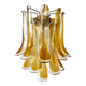 Paire appliques Murano verre fumé - cognac