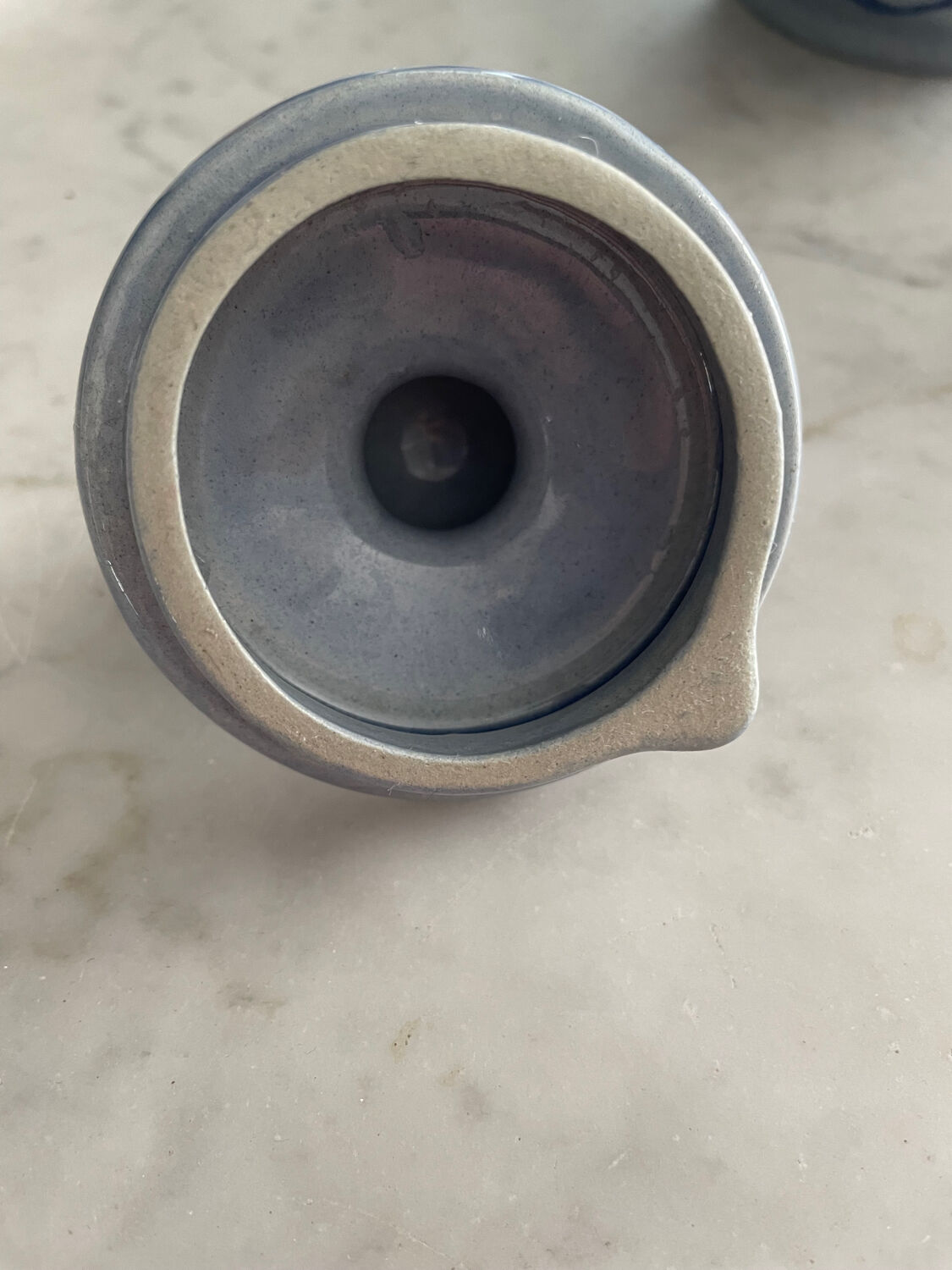 Vintage pitcher in glazed stoneware