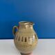 Vintage enameled terracotta pitcher carafe