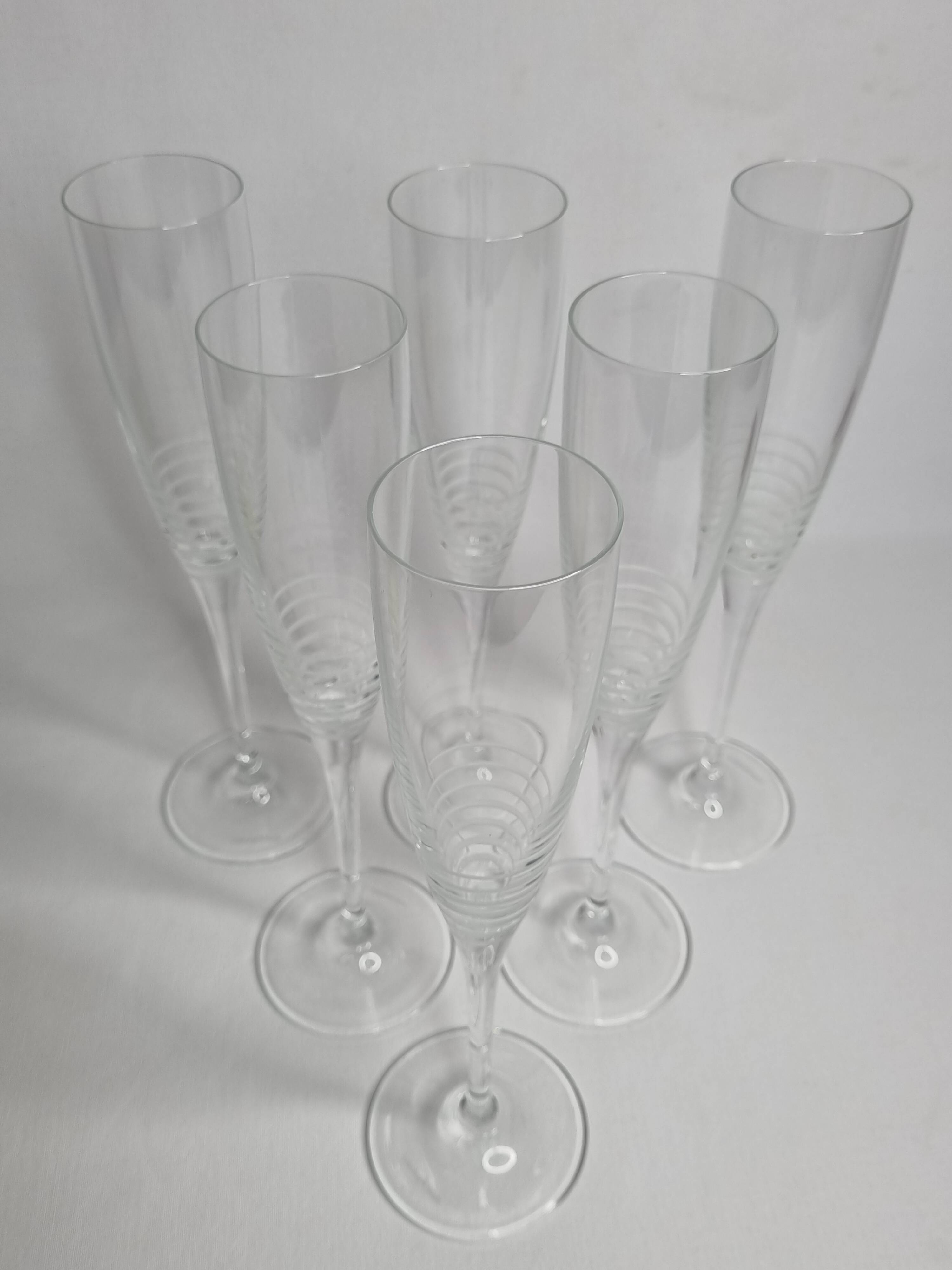 Flûtes à champagne Villeroy et Boch en cristal, 26 cm Selency