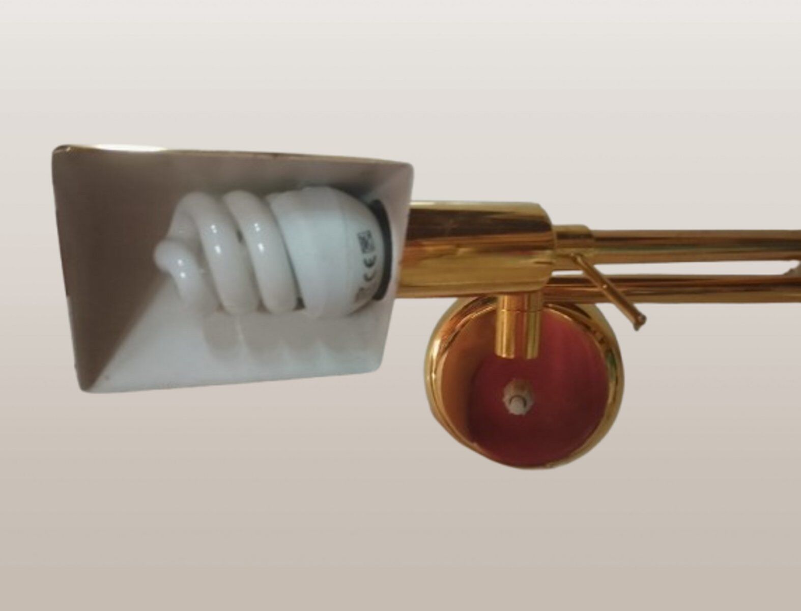 Applique murale en laiton doré, années 80