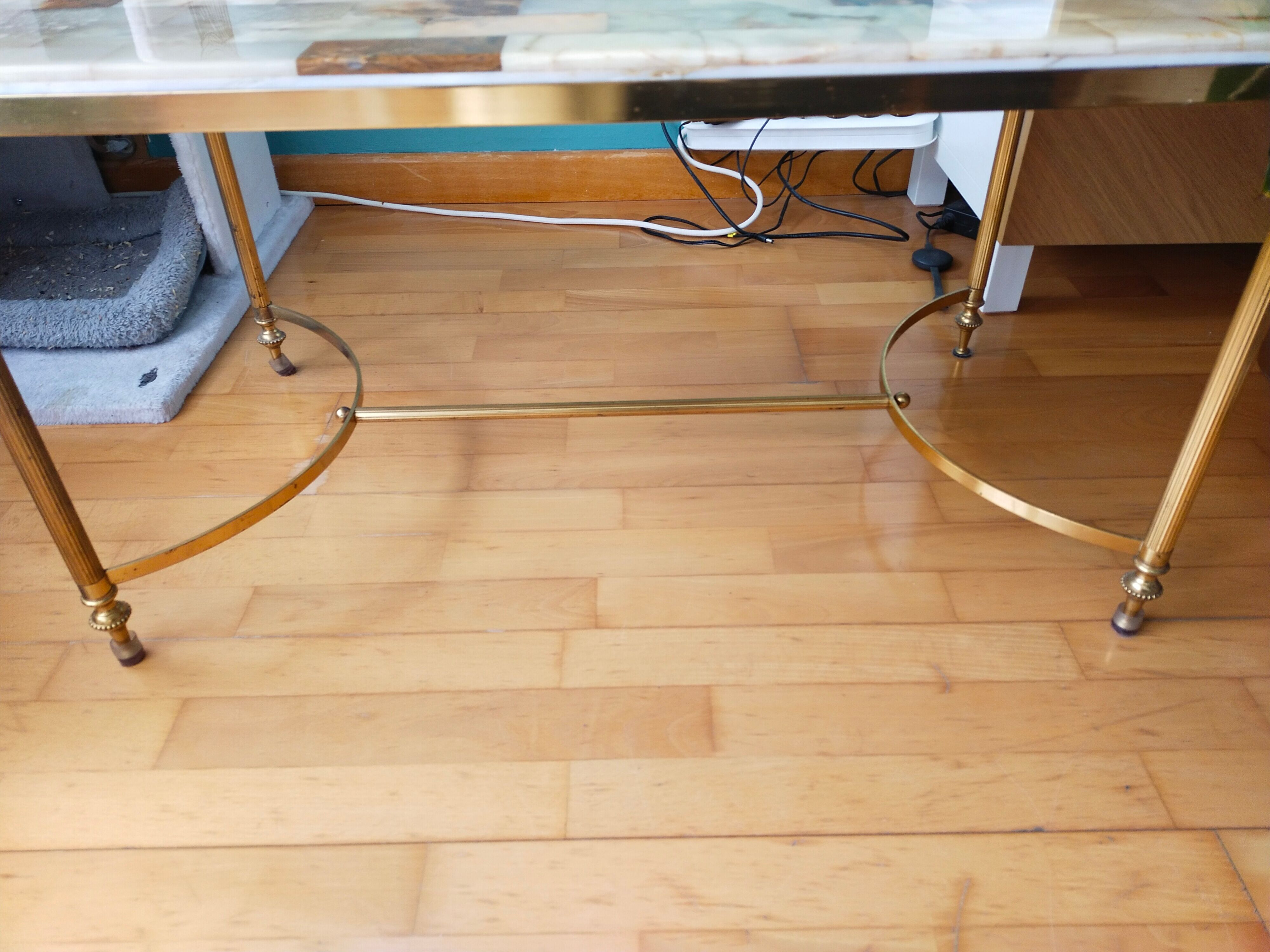 Vintage onyx coffee table