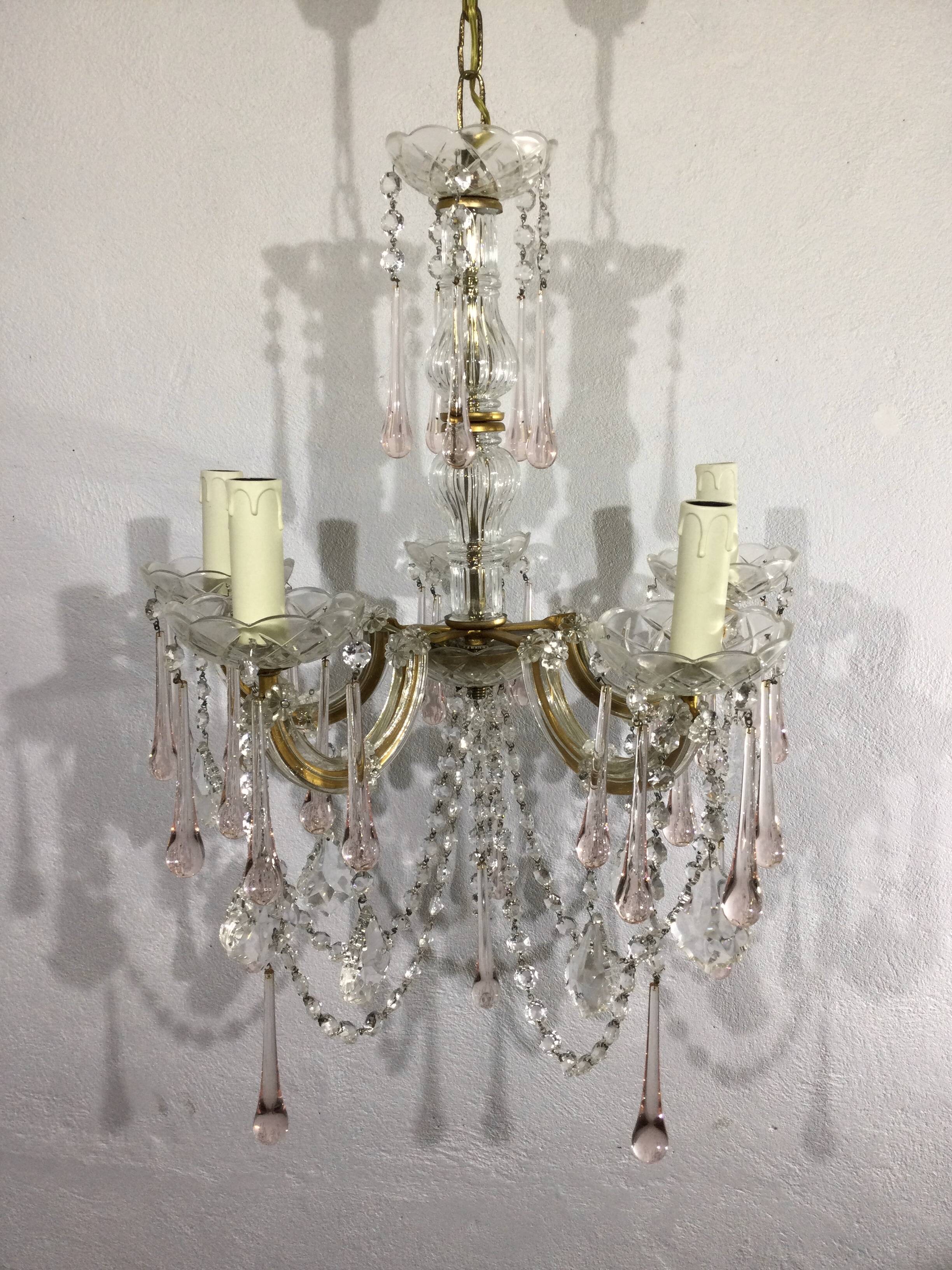 Marie thérèse crystal chandelier 5 lights