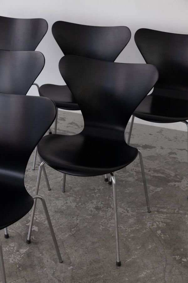 Ensemble de Chaises Serie 7 par Arne Jacobsen pour Fritz Hansen
