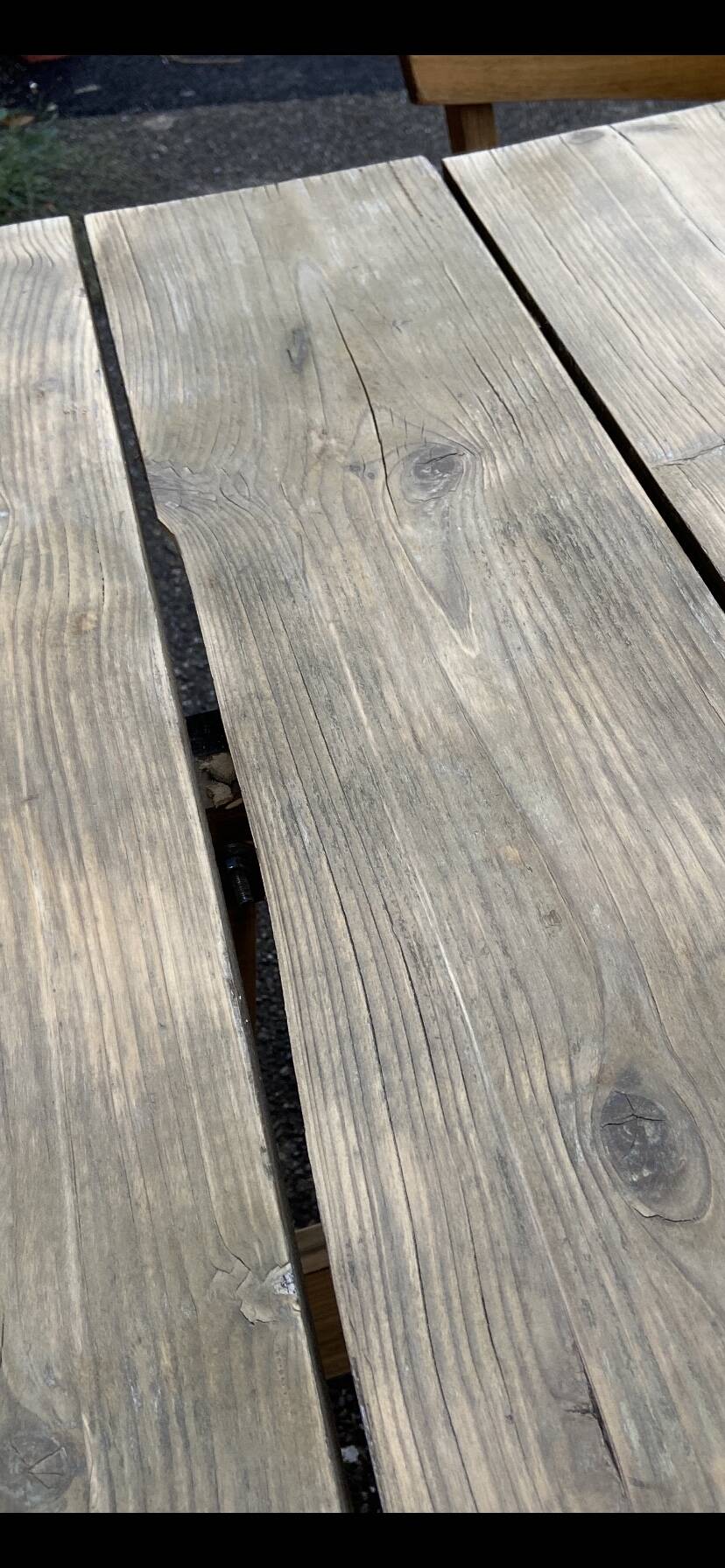 Large country farm table 240 cm in raw natural wood brewery fir