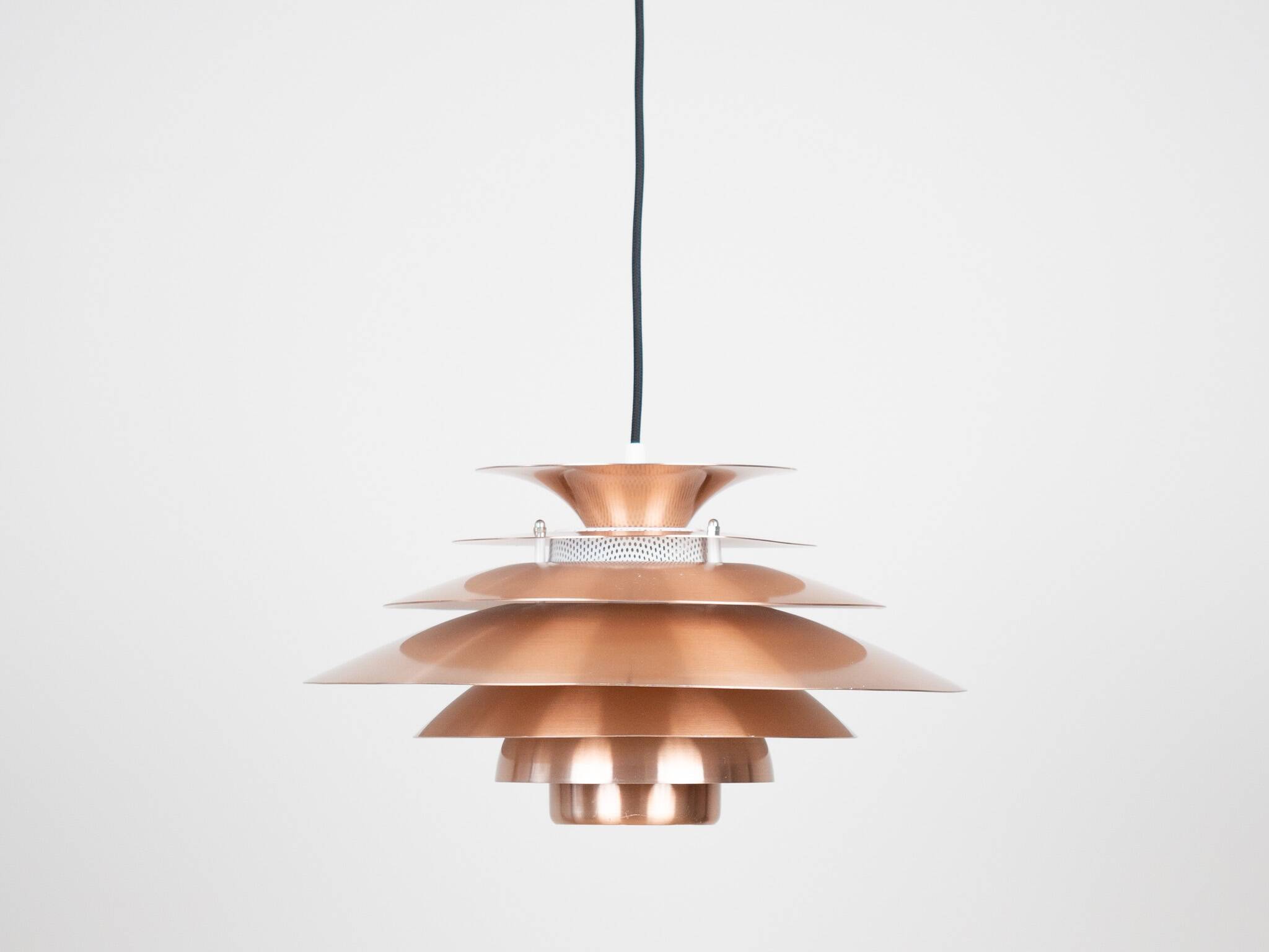 Danish vintage pendant lamp Verona by Kurt Wiborg, Jeka, 1980s