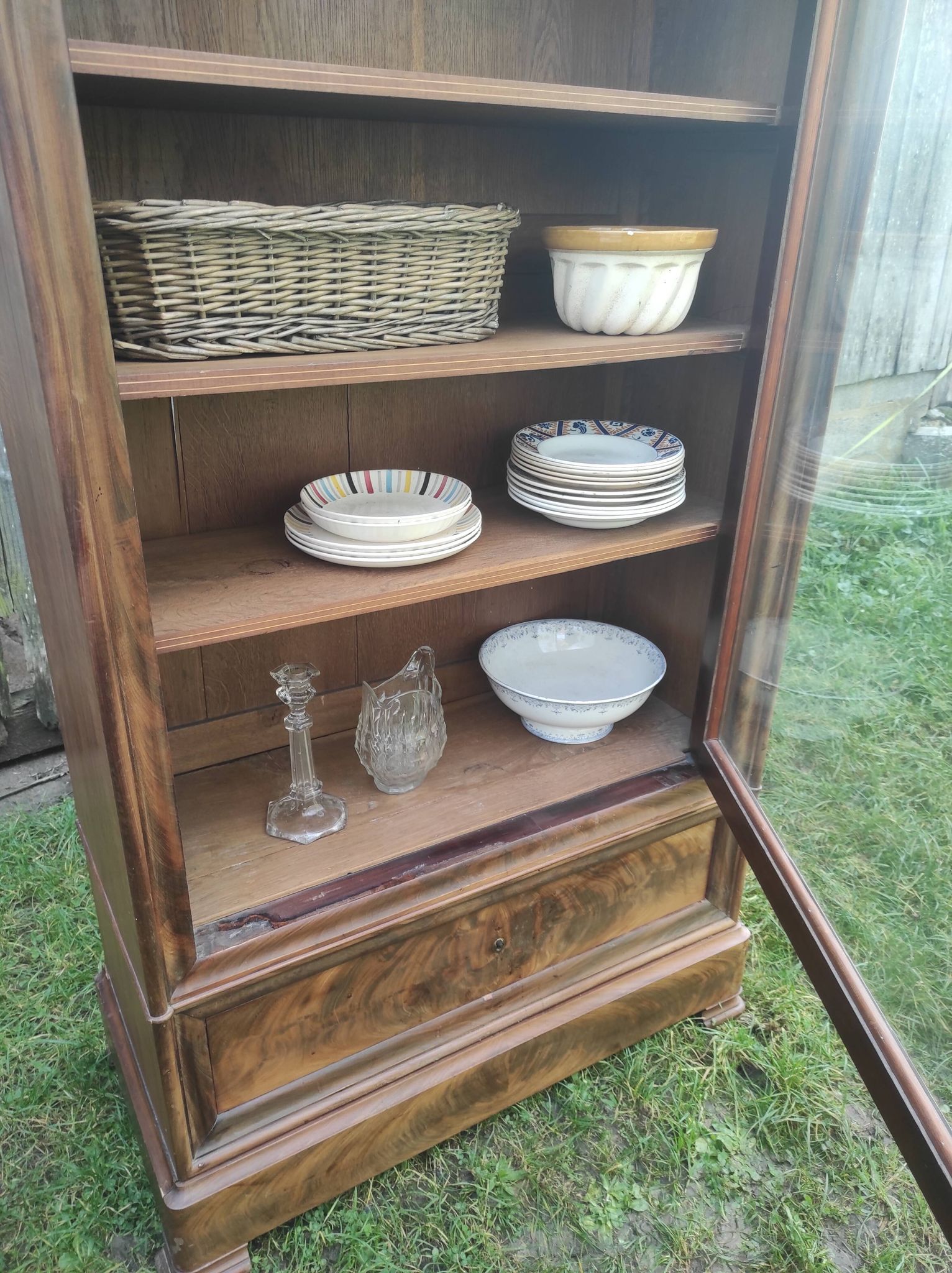 Parisian glass cabinet.