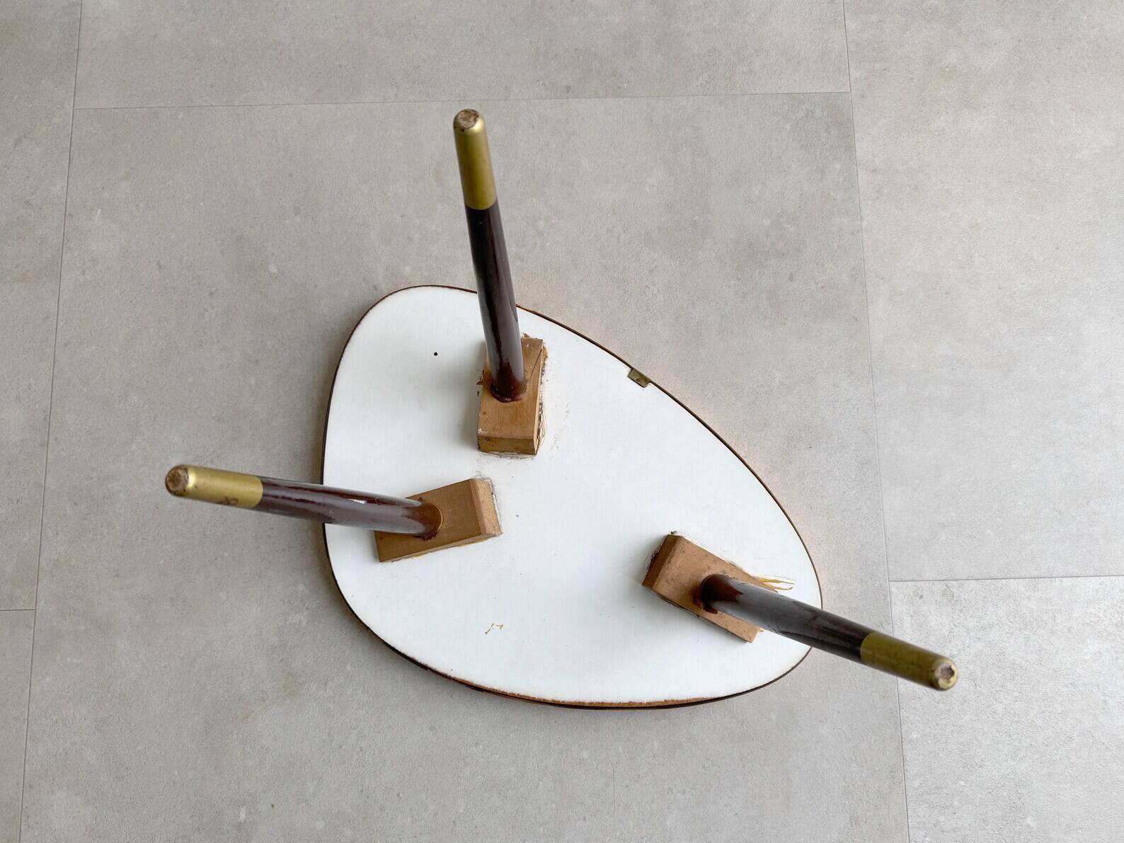 Vintage side table / plant stand with a formica top