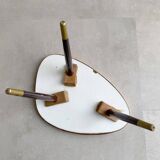 Vintage side table / plant stand with a formica top