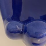 Ceramic ashtray, blue hand shape