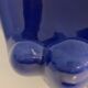Ceramic ashtray, blue hand shape