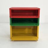 Multicoloured cabinet model "4964" by Olaf Von Bohr for Kartell, 1970