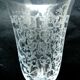 Art-Deco vase in Baccarat crystal, Michelangélo model, engraved with arabesques and signed