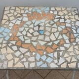 50s garden table in cement and tiles