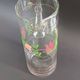 Carafe and four glasses in painted crystal, Hartzviller crystal factory, 1970