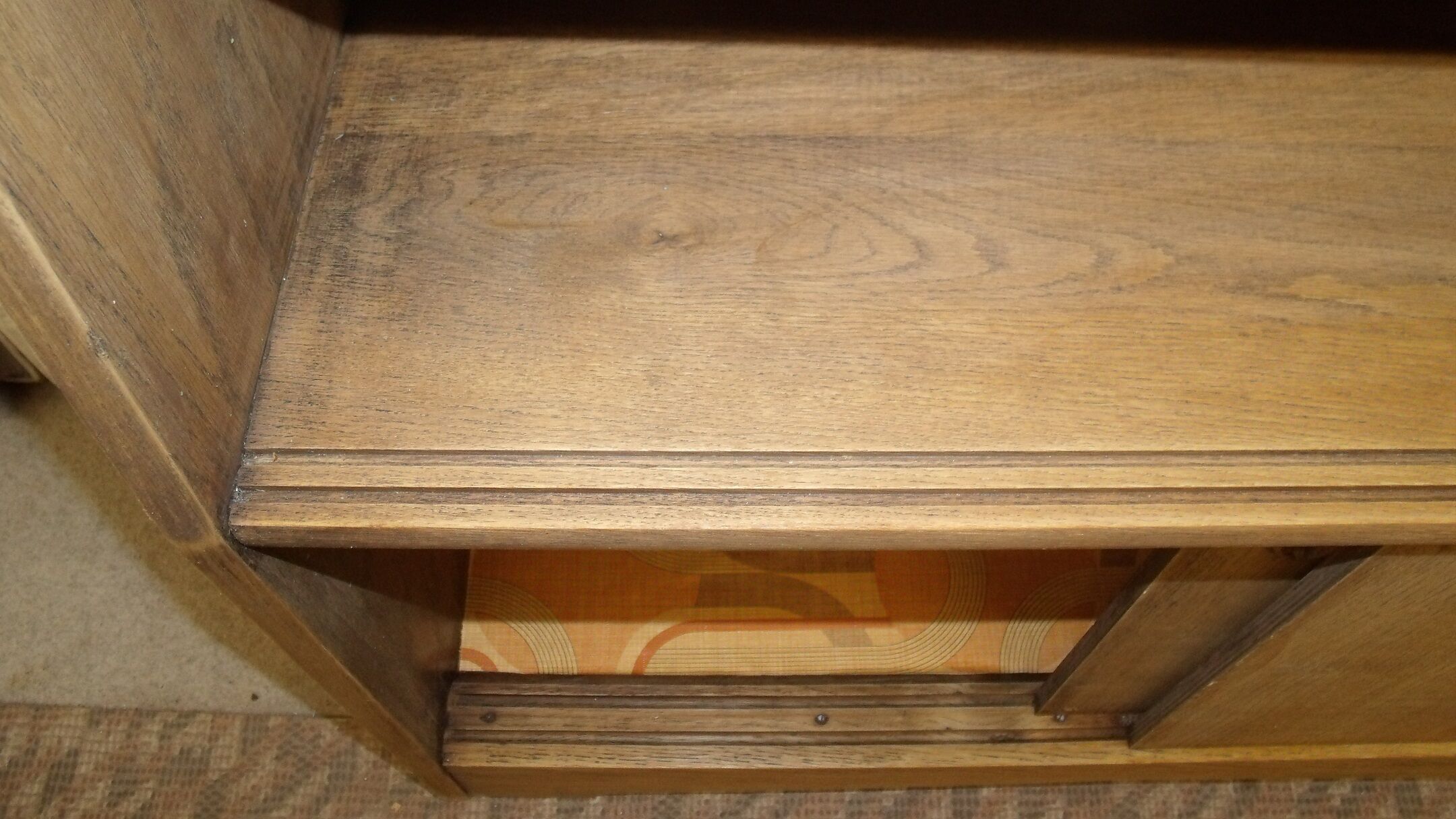 Furniture shelf vintage wooden gross 50s