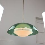 Italian Green Pendant Lamp in Plexiglass