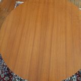 Scandinavian expandable vintage teak round table