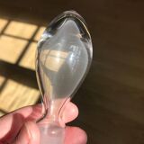 Antique engraved glass carafe
