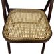 Vintage wooden folding chair with webbing seat 60s minimalist design