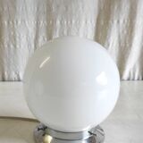 Ceiling light or table lamp with opaline globe, diameter 15 cm - mid 20th century.