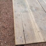 Rustic farm table in old patinated solid oak - 1900s